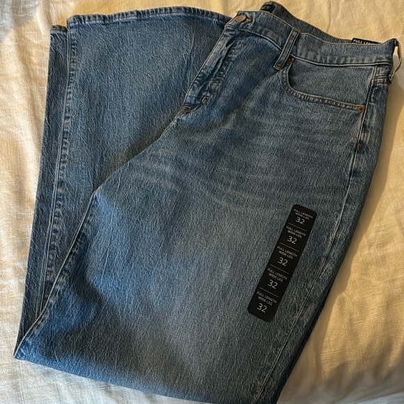 JCrew Factory wide-leg full-length jean, NWT, Size 32 - Picture 2 of 4